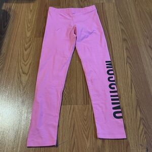 Moschino Teen Pink Leggings Size‎ 10 Streetwear Fashion Designer Lounge Athletic